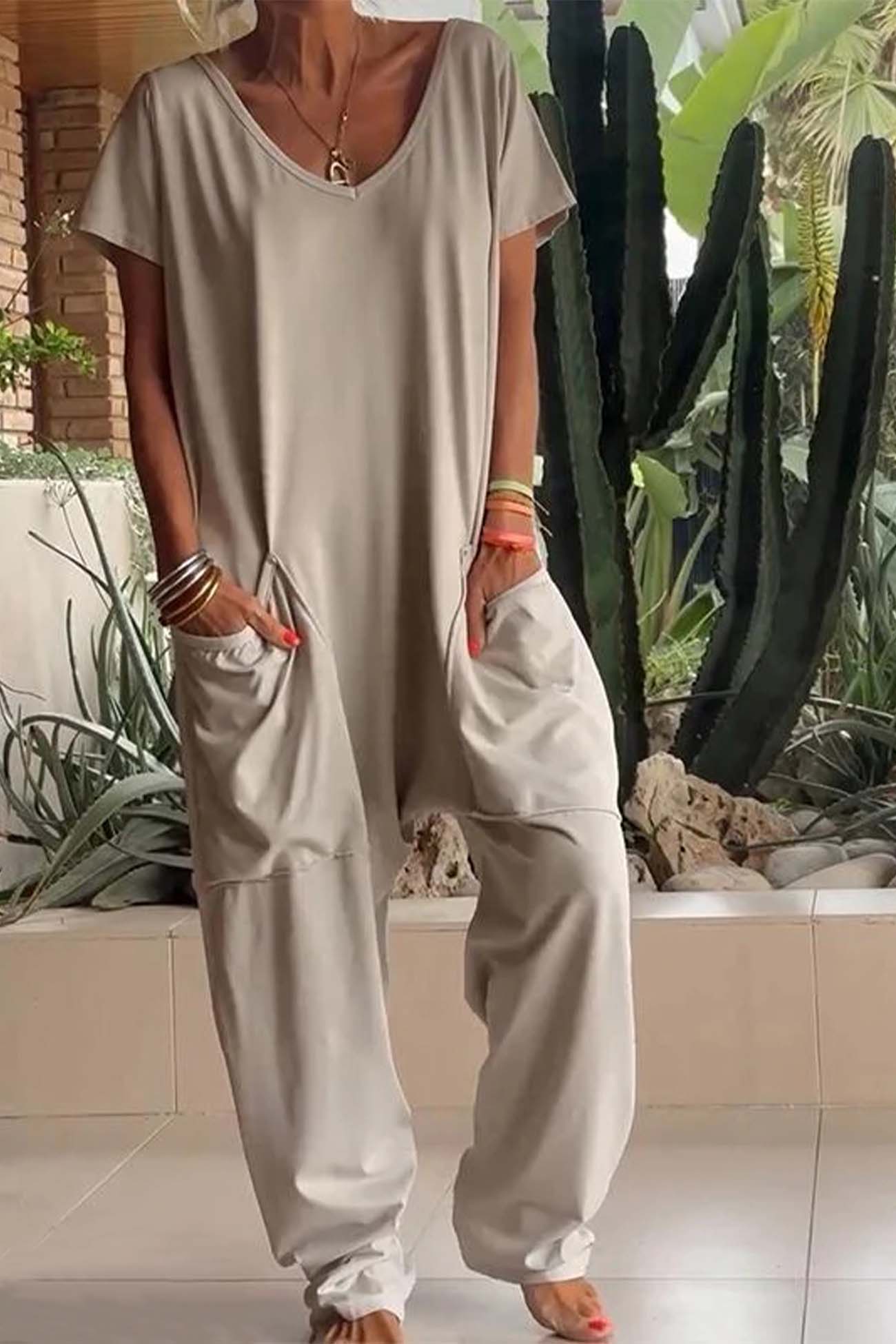 Reshiel™ - Avslappet Stil Jumpsuit